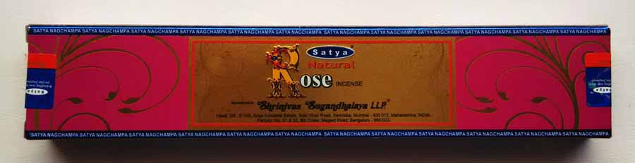 Rose natural. Satya. Натуральная роза аромапалочки Rose natural. Satya. Натуральная роза