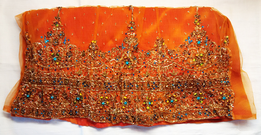 индийский орнамент на ткани