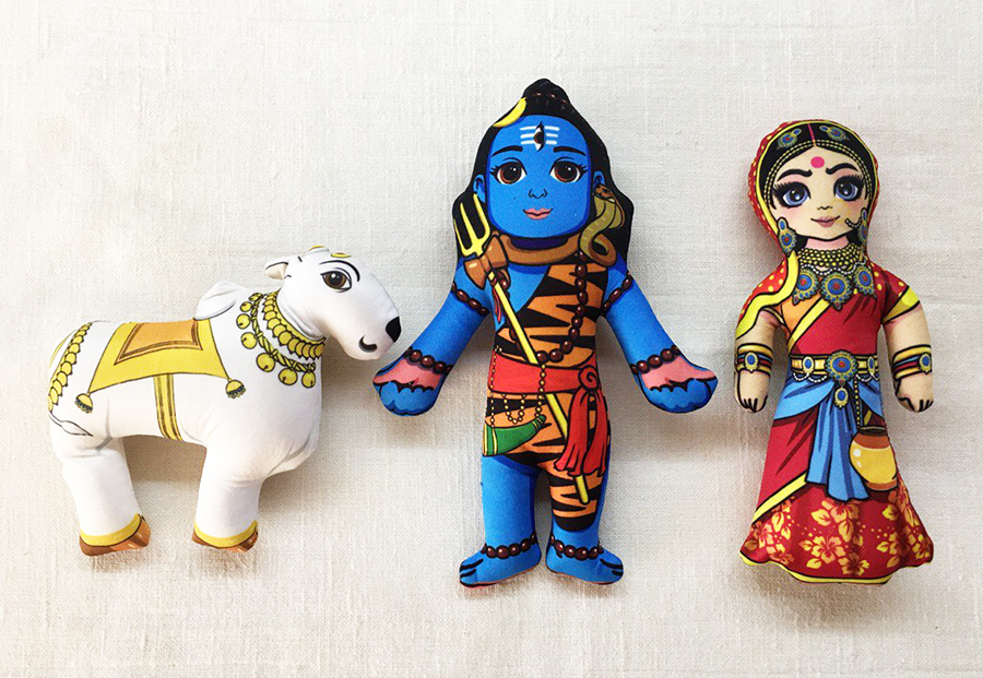Shiva, Parvati, Nandi - м'які іграшки Shiva, Parvati, Nandi - м'які іграшки