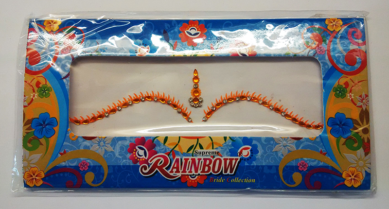 Помаранчеві бінді (над бровами) Rainbow Помаранчеві бінді (над бровами) Rainbow