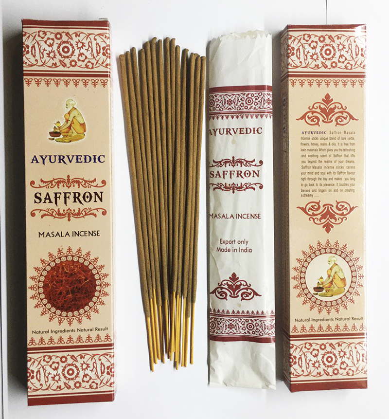 Шафран аюрведический Saffron ayurvedic masala incense Шафран аюрведический Saffron ayurvedic masala incense