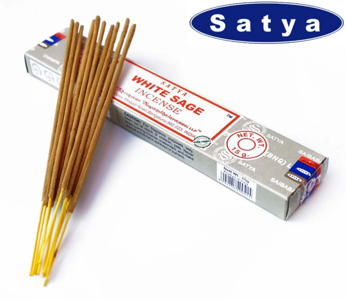 White Sage Satya Біла шавлія пахощі сатья White Sage Satya Біла шавлія пахощі сатья